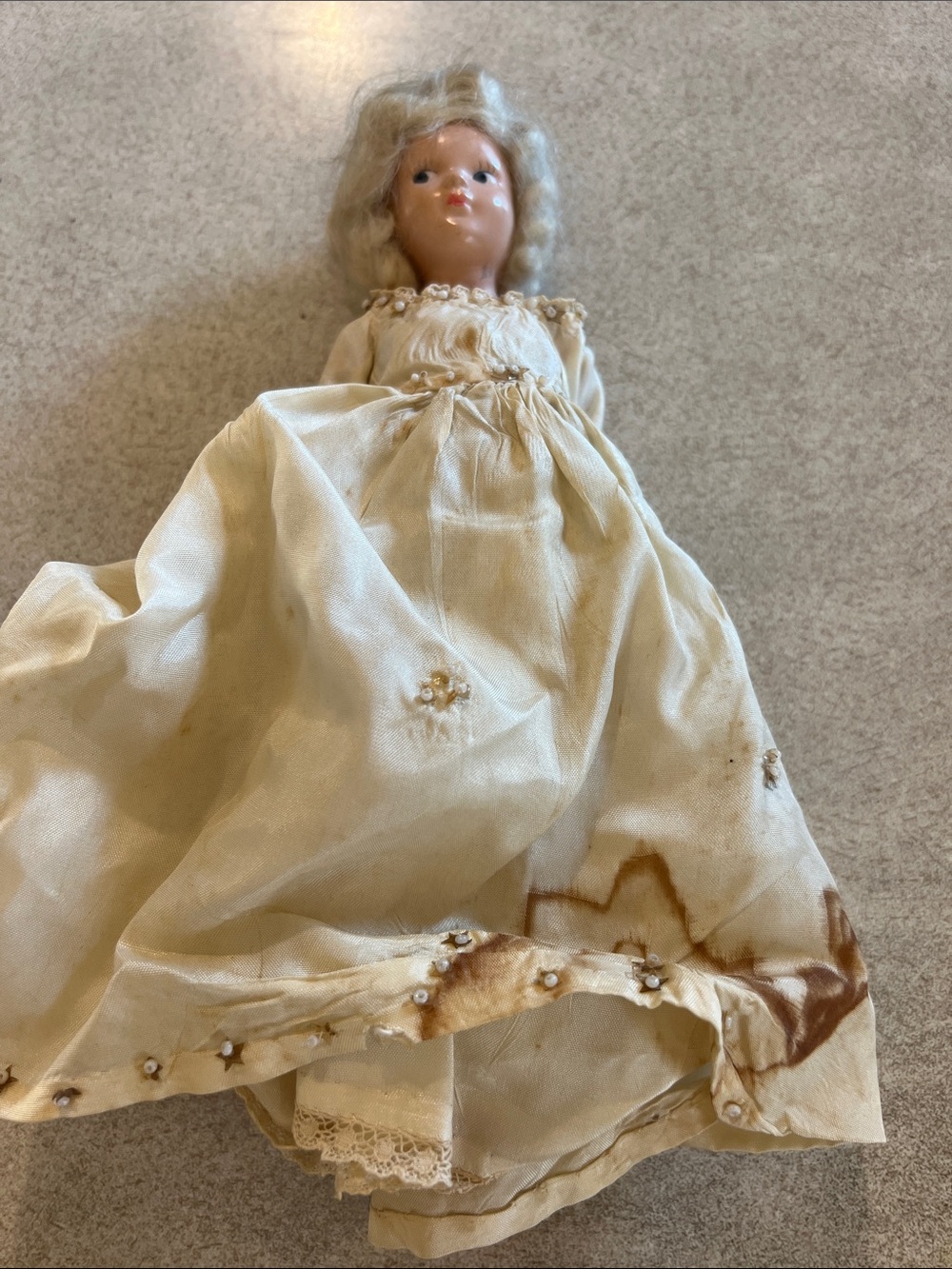 Rare Antique painted bisque doll